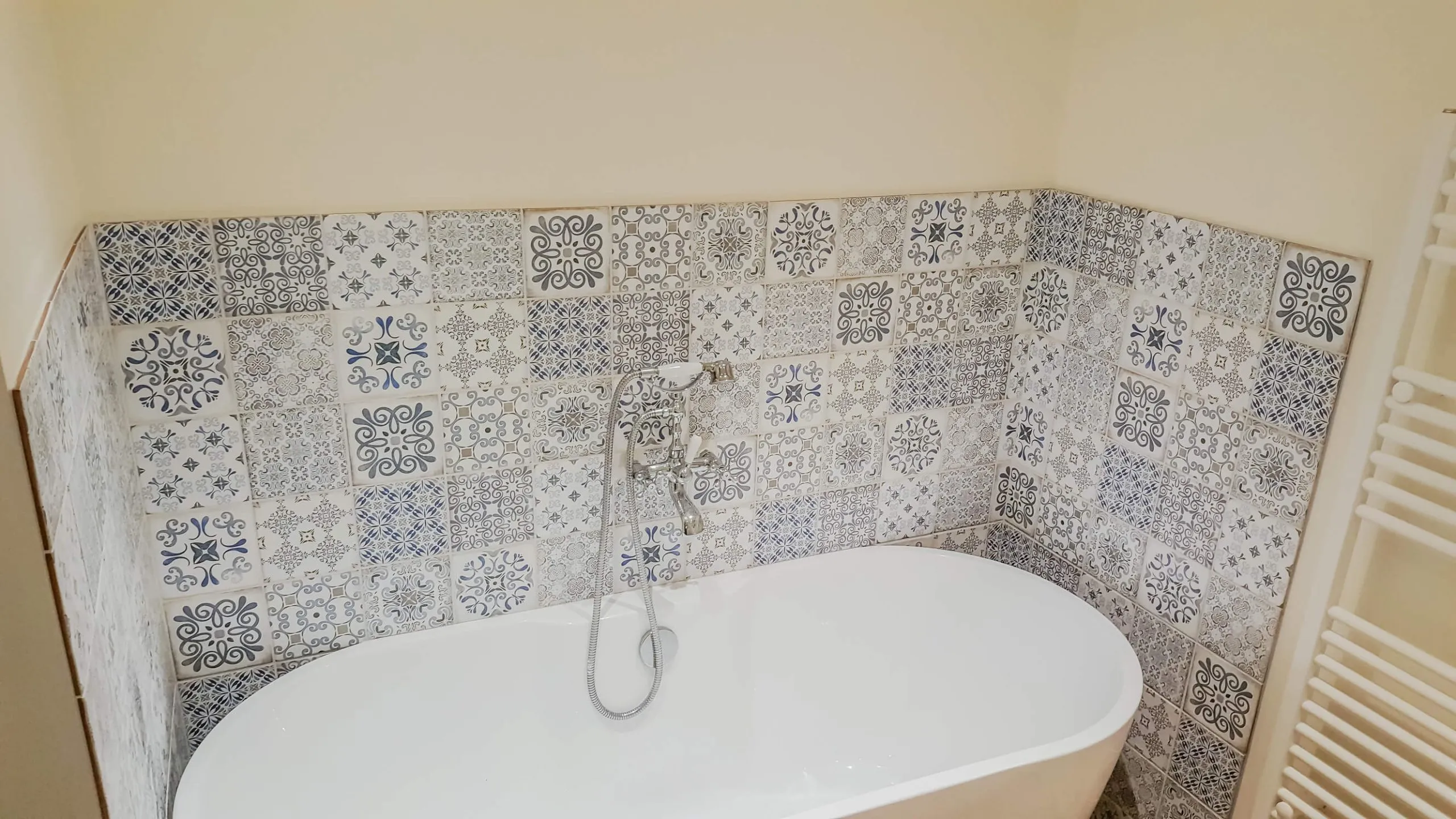 Finished bathroom renovation by Cube Tiling & Bathrooms