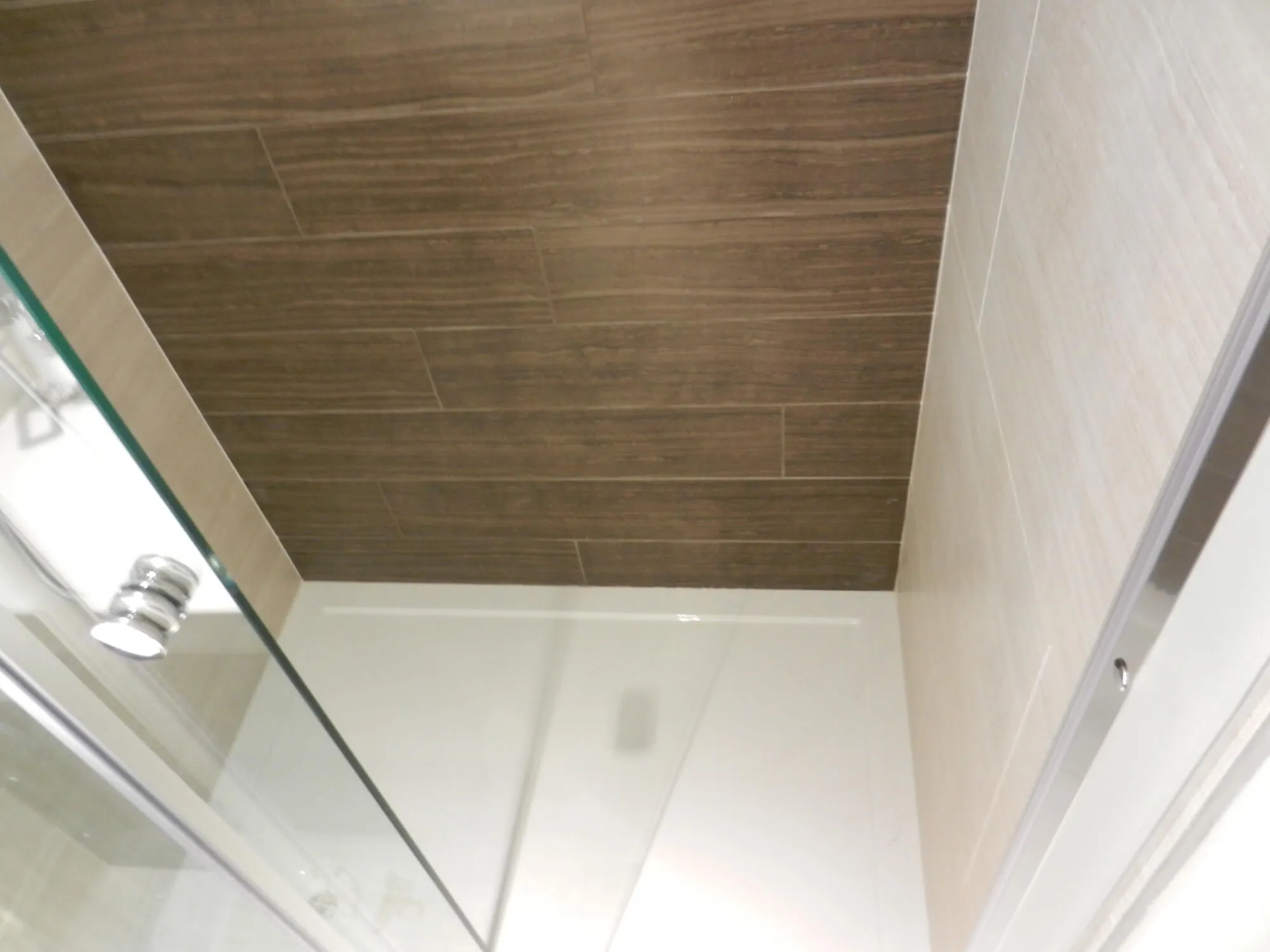 Completed shower room by Cube Tiling & Bathrooms