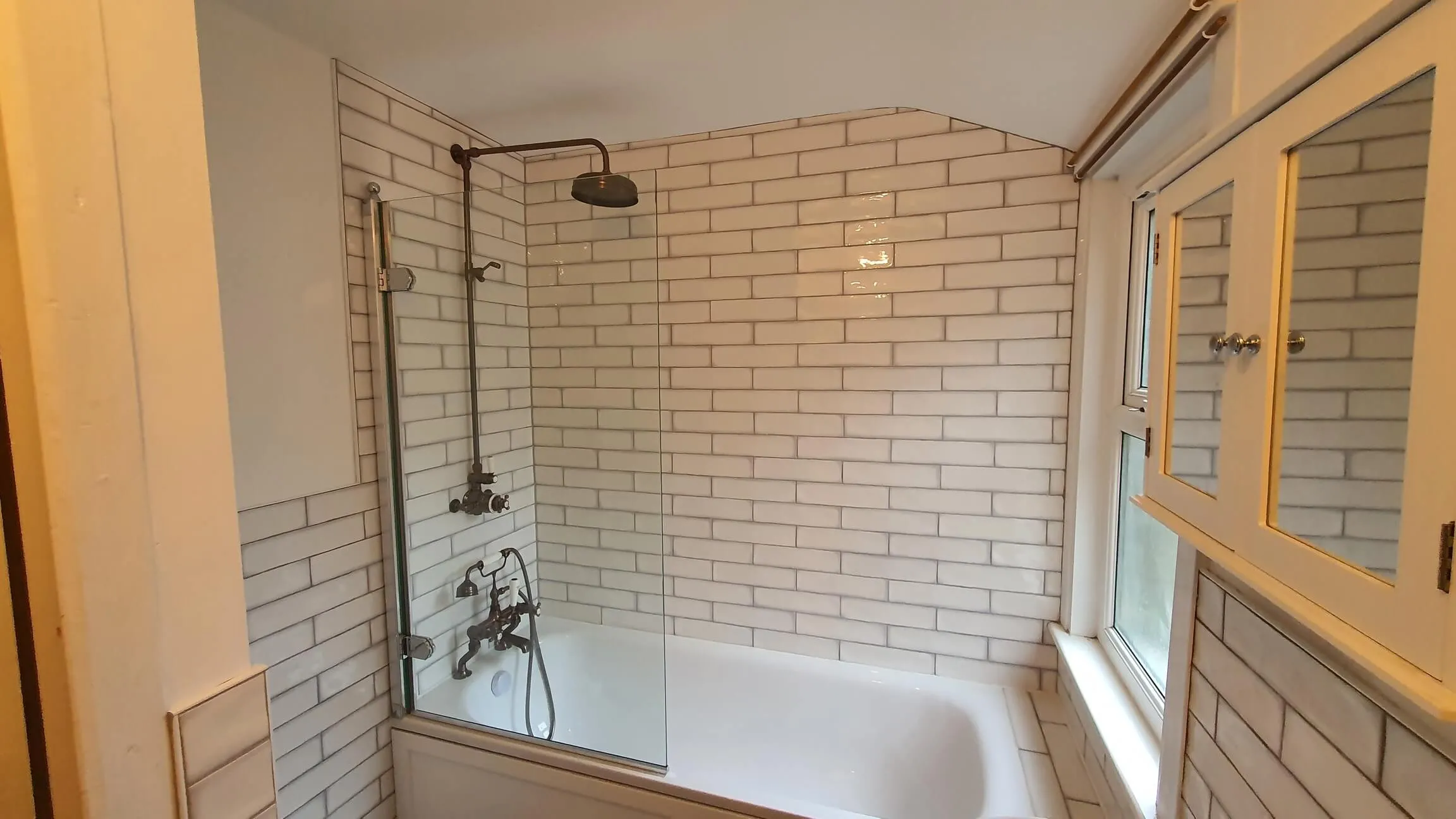 Completed bathroom renovation by Cube Tiling & Bathrooms